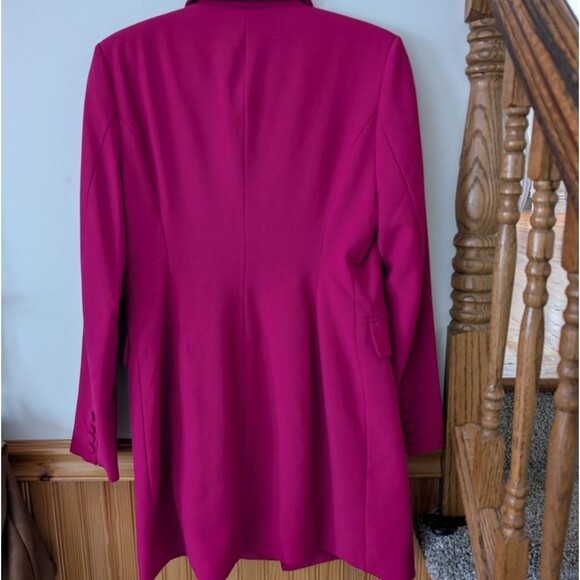 7 For All Mankind Longline Double Breasted Blazer Jacket Size Medium - Picture 10 of 10